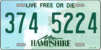 NH license plate 3745224