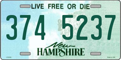 NH license plate 3745237