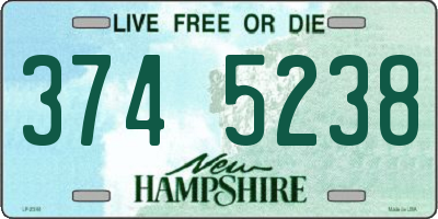 NH license plate 3745238