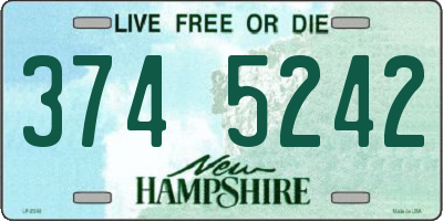 NH license plate 3745242