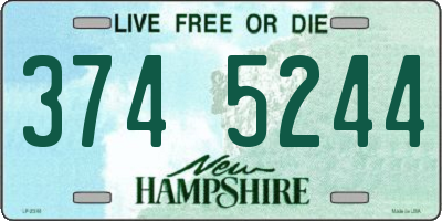 NH license plate 3745244