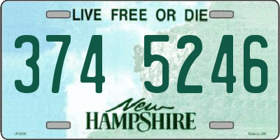 NH license plate 3745246