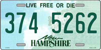 NH license plate 3745262