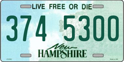 NH license plate 3745300