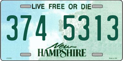 NH license plate 3745313