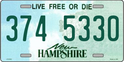 NH license plate 3745330