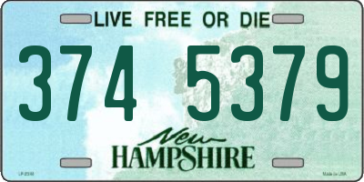 NH license plate 3745379