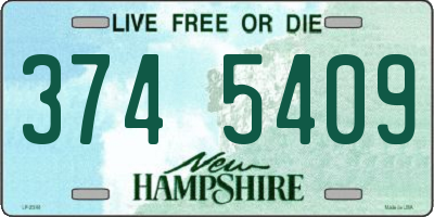 NH license plate 3745409