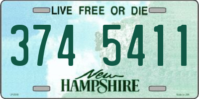 NH license plate 3745411
