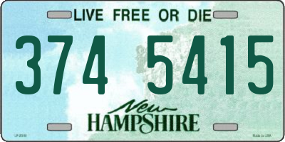 NH license plate 3745415