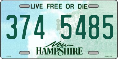 NH license plate 3745485