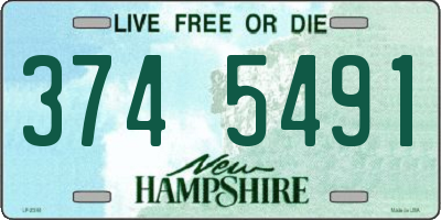NH license plate 3745491