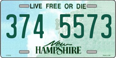 NH license plate 3745573