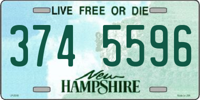 NH license plate 3745596