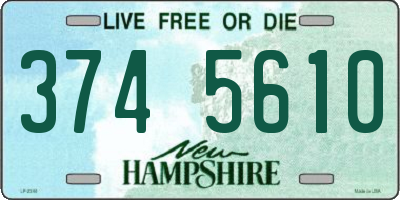 NH license plate 3745610