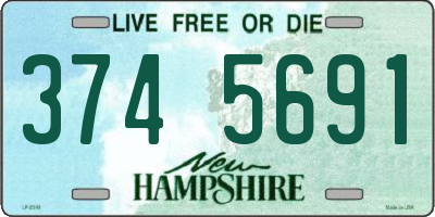 NH license plate 3745691