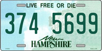 NH license plate 3745699