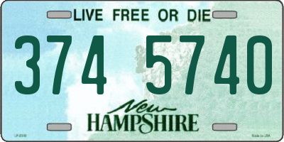 NH license plate 3745740