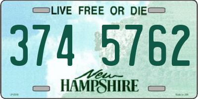 NH license plate 3745762
