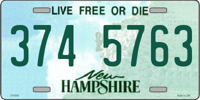 NH license plate 3745763