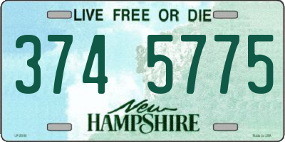 NH license plate 3745775