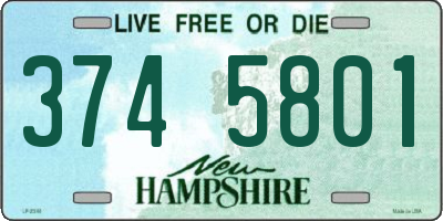 NH license plate 3745801