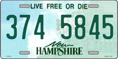 NH license plate 3745845