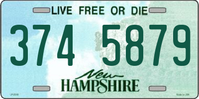 NH license plate 3745879