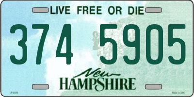 NH license plate 3745905