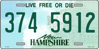 NH license plate 3745912