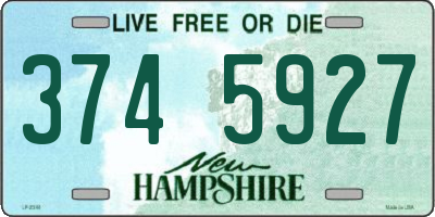 NH license plate 3745927