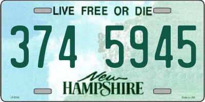 NH license plate 3745945