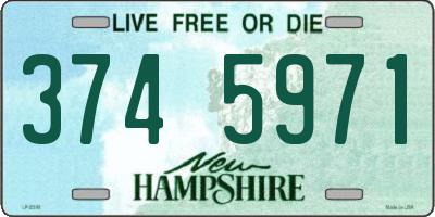 NH license plate 3745971