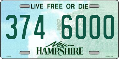 NH license plate 3746000