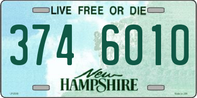 NH license plate 3746010