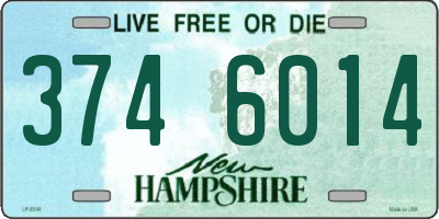 NH license plate 3746014
