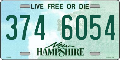 NH license plate 3746054