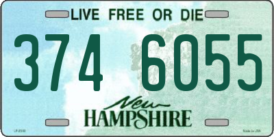 NH license plate 3746055