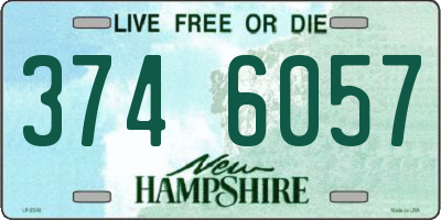 NH license plate 3746057