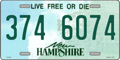 NH license plate 3746074