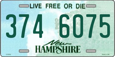 NH license plate 3746075