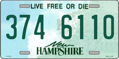 NH license plate 3746110