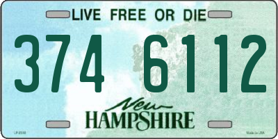 NH license plate 3746112