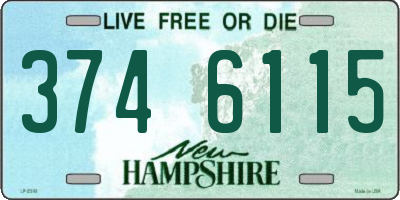 NH license plate 3746115