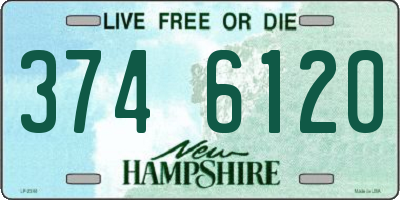 NH license plate 3746120