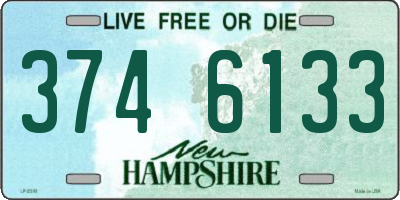 NH license plate 3746133