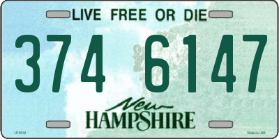 NH license plate 3746147