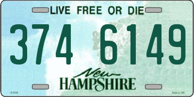NH license plate 3746149