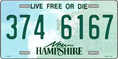 NH license plate 3746167