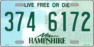 NH license plate 3746172